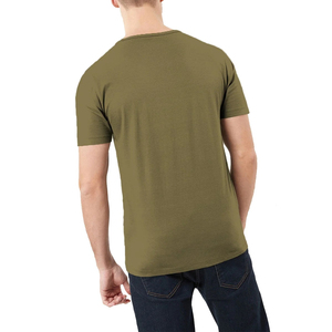 Camiseta deportiva de algodón orgánico 100% promocional de fabricantes OEM para hombre, camisetas con timbre y logotipo personalizado, tejido suave - Product Image 3