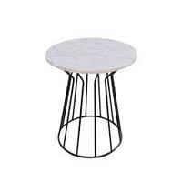 Vaisselle en marbre en fil métallique fantaisie Articles ménagers décoratifs Hôtels fantaisie Zone d'attente Table d'appoint fabricant en gros Exportateur