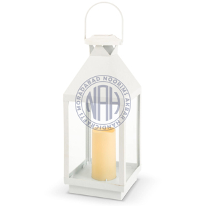 Wholesale White Decorative Metal <b>Candle</b> <b>Lanterns</b> with Elegant Design for Home <b>Garden</b> Decor Christmas Factory Direct Best Price - Product Image 1