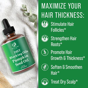 Aceite Esencial de Argán Orgánico de Marca Privada OEM Herbal Essence para el Crecimiento del Cabello, Bloqueador de DHT, Aceite Esencial para Reparación Capilar - Product Image 3