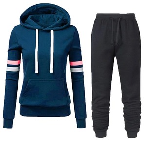 Survêtement Femme Ensemble deux pièces Hiver Chaud Hoodies + Pantalon Pullovers Sweatshirts Femme Jogging Femme Vêtements Sports Suit Outfits - Product Image 6
