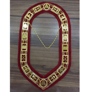 Craft Deputy Provincial Grand Master Chain Collar Masonic Blue Lodge Past Master Collars Blue Velvet <b>Backing</b> Freemason <b>Backing</b> - Product Image 6