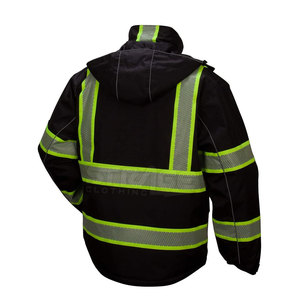 Vestes de travail de construction en polyester réfléchissant à logo personnalisé, haute visibilité, certifiées CE, de haute qualité, fabriquées au Pakistan - Product Image 3