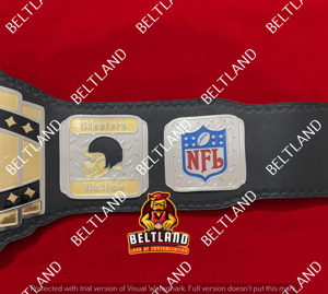 Ceinture de champion des Steelers de Pittsburgh, taille adulte, en zinc 2 mm 4 mm - Product Image 5