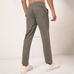 Nardon Aparrel 2025 Ropa de alta calidad Lona teñida Cordón Color sólido Casual Slim Fit Pantalones de chándal - Product Image 2