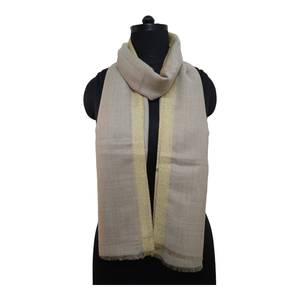 Elegant Traditional Ethnic Merino Wool Stoles <b>for</b> <b>Women</b> Soft Warm Winter Wrap with Zari Edges Traditional <b>Scarves</b> Shawls - Product Image 2