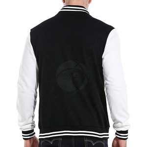 High Quality Men's Baseball Varsity Jacket Custom Winter Wool Body Crew Neck Windproof Breathable Reversible High Street - Product Image 2