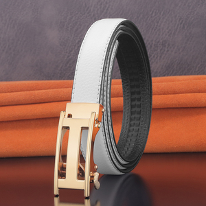 Ceinture en cuir véritable pour homme, décontractée, boucle automatique en alliage, approvisionnement direct d'usine, cuir de vache de haute qualité - Product Image 6