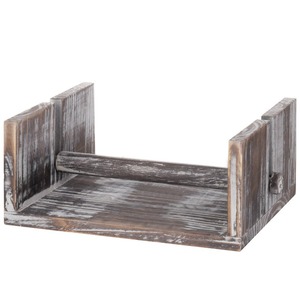 Porte-serviettes en bois d'hôtel Boîte à mouchoirs en bois de manguier élégante Conteneur de stockage pour décor de table à manger de luxe - Product Image 5