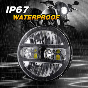 Harley Sportster <span class=keywords><strong>883</strong></span>เหล็ก1200 Honda vtx 1800 1300อุปกรณ์เสริมรถจักรยานยนต์5.75นิ้วไฟหน้า LED H4โปรเจคเตอร์ - Product Image 6
