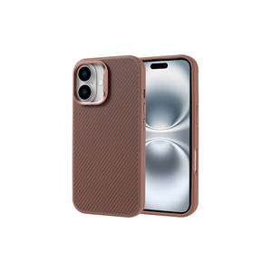 Funda Premium con Aspecto de Fibra de Carbono para iPhone 16 Plus - Serie SAFA Troy, Compatible con MagSafe, Antihuellas, Protectora - Product Image 1