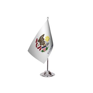 Banderas Personalizadas de Illinois para Oficinas Estatales, Impresas Digitalmente en Algodón, Seda y Plástico, para Seguros de Automóviles y Educación - Product Image 3