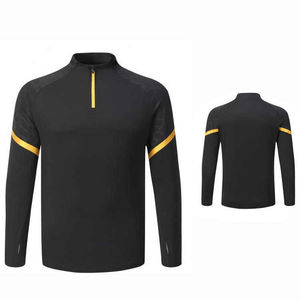Servicio OEM al por Mayor, Camisetas de Fútbol Unisex con Cuello Alto, Manga Larga, Estilo Pullover, Ligeras, Antibacterianas, 100% Poliéster - Product Image 2