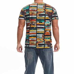 T-shirts en coton personnalisés de haute qualité pour hommes décontracté Style long manches courtes col rond couleur unie vierge surdimensionné Logo impression vente - Product Image 6