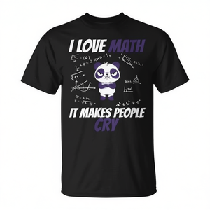 Camiseta I Love Math It Makes People Cry, unisex, para adultos, manga corta, cuello redondo, impresión digital, regreso a la escuela, graduación - Product Image 2