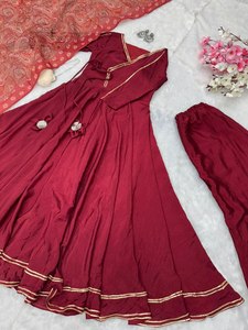 ชุดคลุมยาวพิเศษสำหรับเดือนยาวพิเศษพร้อมชุด Dupatta ร้าน2025 anarkali จากปากีสถาน - Product Image 5