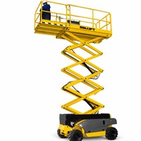 Plateforme élévatrice à ciseaux électrique sur chenilles tout-terrain 4m 6m 8m 10m 12m Diesel pour chantier CE ISO