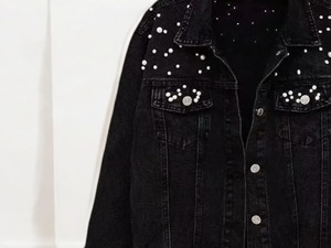 Chaquetas Vaqueras Holgadas Extra Grandes Personalizadas para Mujer, Color Caramelo Ecológico, Ropa Exterior Informal de Otoño Invierno, Estilo Moderno y a la Moda - Product Image 4