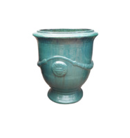 Pot de fleurs extérieur en céramique émaillée de terre cuite moderne, best-seller, jardinières en poterie de haute qualité pour usage en jardin
