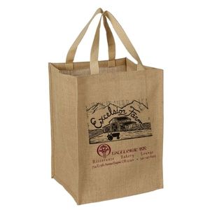 Sac à Main Réutilisable en Toile de Jute avec Impression Personnalisée de Logo Sublimation Sac Cadeau Portable en Jute Sac Fourre-Tout en Lin Rétro Imperméable pour Femmes - Product Image 2