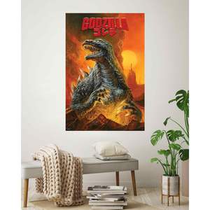 สำหรับ Godzilla ลุกขึ้นโปสเตอร์เทคนิคการพิมพ์ดิจิตอลสำหรับกราฟิก - Product Image 3