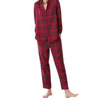Pijamas de Bambú Elegantes y de Lujo para Mujer, Conjunto de Dos Piezas, Suaves, Transpirables y Cómodos, Ropa de Dormir y para Estar en Casa, con Logotipo Frontal, Venta al Por Mayor