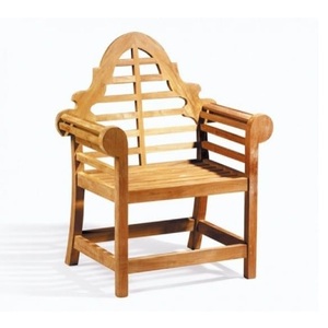 Chaise de jardin UK bois de teck fait main - Product Image 1