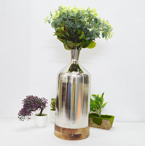 Premium <b>Textured</b> Classic Look Flower <b>Vase</b> Metal Design Premium Colourful Home Wedding Decoration Modern Style Fancy Unique <b>Vases</b> - Product Image 2