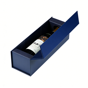 Magnetic foldable rigid paper packaging <b>boxes</b> custom luxury gift <b>boxes</b> for wedding <b>champagne</b> whiskey red wine glass bottle - Product Image 1