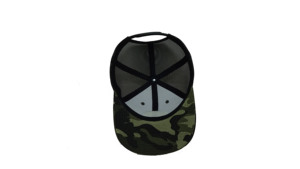 Casquette de camionneur avec logo tissé personnalisé camouflage robuste détail 6 panneaux avec maille casquettes rétro durables chapeau réglable fournisseur OEM du Vietnam - Product Image 5