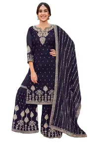 Shalwar Kameez Pakistaní para Mujer al por Mayor, Ropa Étnica de Tela Cosida, Nueva Moda ODM - Product Image 2