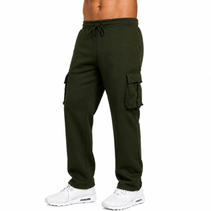 Pantalones Deportivos Casuales para Hombre, de Felpa, con Cintura Ajustable y Bolsillos Tipo Cargo - Product Image 4
