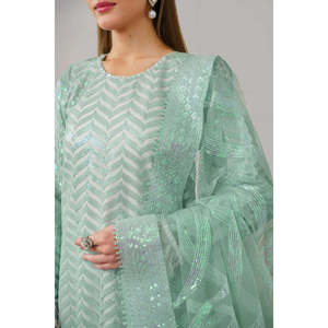Conjuntos de Traje Formal para Mujer Baroque Exclusive UF-517 y TC-1416 con Diseño de Red Bordada - Product Image 3