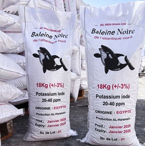 Sel de table Baleine Noire, sel de mer égyptien raffiné, lavé, iodé, pureté 99,8%, sac de 18 kg, approvisionnement en vrac, export, chlorure de sodium 18 kg - Product Image 2