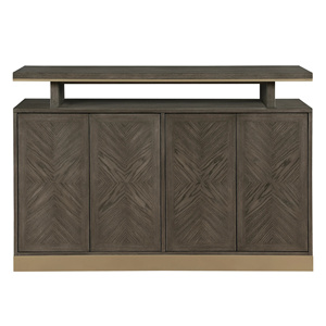 غرفة طعام هوبين Cabinnet منحوتة لتناول الطعام من خشب الساج الماهوجني سوار - Product Image 1