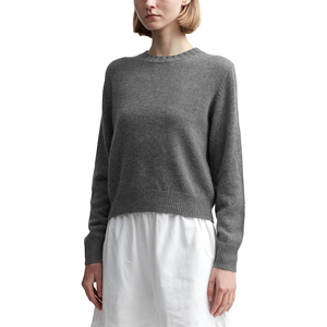 เสื้อสเวตเตอร์แฟชั่นแบบสวมหัวคอกลมสำหรับผู้หญิงเสื้อสเวตเตอร์ถักแบบลำลองผ้าฟลีซพิมพ์ลายคริสตัลผ้าฝ้าย100% ทรงหลวมครึ่งคอเต่า - Product Image 6