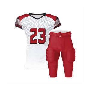 Uniforme de football américain par sublimation fabriqué en usine à bas quantité minimale de commande uniforme de football américain léger à bas prix pour unisexe - Product Image 4