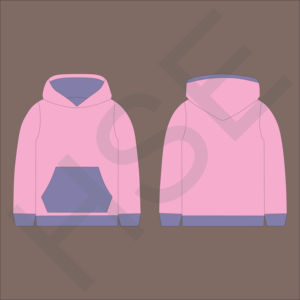 Sweat-shirt à capuche bicolore tendance, confortable et décontracté pour tous les jours - Product Image 5