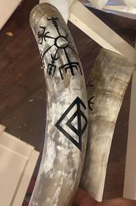 Cuerno para beber de alta calidad Cuerno para beber con un diseño increíble Cuerno decorativo Oficina en casa por Tayyab Handicraft - Product Image 3