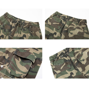 Venta al por mayor de los hombres al aire libre de carga pantalones cortos de verano de camuflaje pantalones cortos de entrenamiento con 6 bolsillos | caqui táctico medio pantalones para adultos - Product Image 4