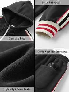 2025 logotipo personalizado de fábrica Otoño Invierno Top marca de moda Sudadera con capucha 2 uds Tech Fleece hombres chándal Casual deporte chándal - Product Image 5