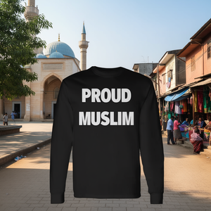 T-Shirt a Maniche Lunghe 'Proud Muslim' Categoria Promozionale - Product Image 3
