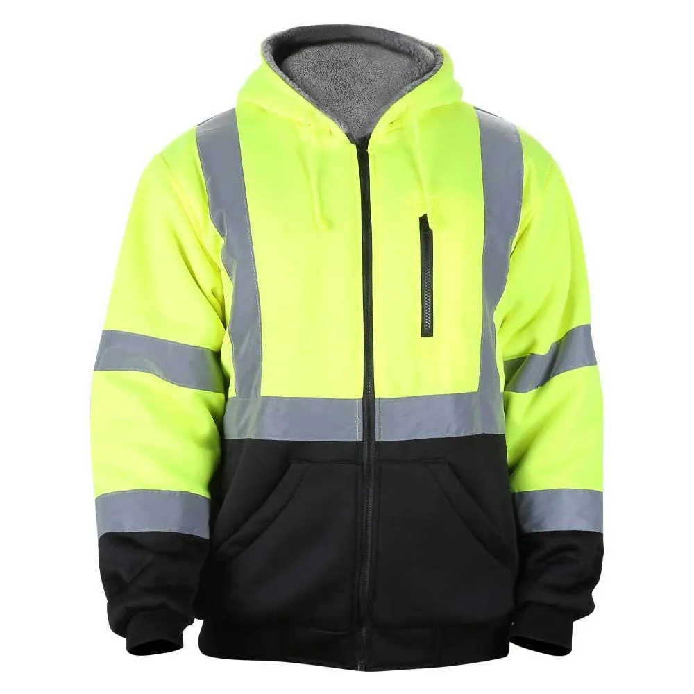 100% Polyester Hochsicht Regenkleidung wasserdicht Regen Overall hohe Sichtbarkeit Jacken reflektierende Arbeitskleidung Sicherheitsjacke OEM