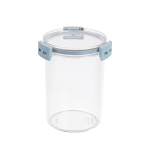 HOKORI 6594 1600ml <b>Airtight</b> Round Plastic <b>Jar</b> with Lid for Dry Food Storage and Kitchen Organization - Product Image 5