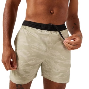 Nouveauté 2026 Short de running pour homme, taille haute, grande taille, effet froncé aux fesses, 2-en-1, avec empiècements en maille de 4 pouces, pour la plage - Product Image 6