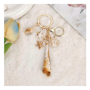 Porte-clés coquillage, charme en acrylique doux océanique, cadeau inspiré de la plage pour les amoureux, accessoire de mode tendance, porte-clés coquillage - Product Image 2