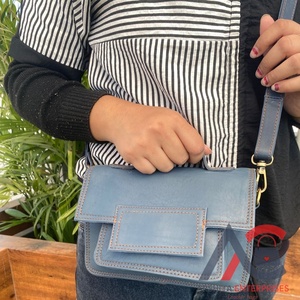 Nouveau mini sac à bandoulière en cuir recyclé pour femmes sac à bandoulière de créateur de luxe en cuir coloré petits sacs à main - Product Image 1