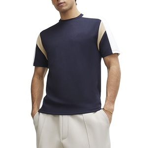 T-shirt personnalisé à col rond, coupe classique, tissé, style vintage tendance, nouvelle collection, prix de gros, fabricant - Product Image 2