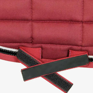 Manta de Silla de Montar Roja Extra Suave de Espuma Doble Cómoda para Cuidado Equino, Personalización Aceptada, Satén Ecuestre - Product Image 1