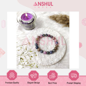 Fabriqué en Inde Qualité supérieure Guérison et méditation Utilisez des bracelets de perles rondes multi-saphir au prix d'usine direct - Product Image 4